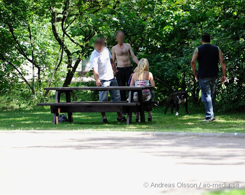 _DSC1082.JPG - Vid 11.50 larmades Ambulans till Marknadsvägen i klippan vid parken där en person hade blivit hundbiten. Skadorna på den drabbade är oklar.